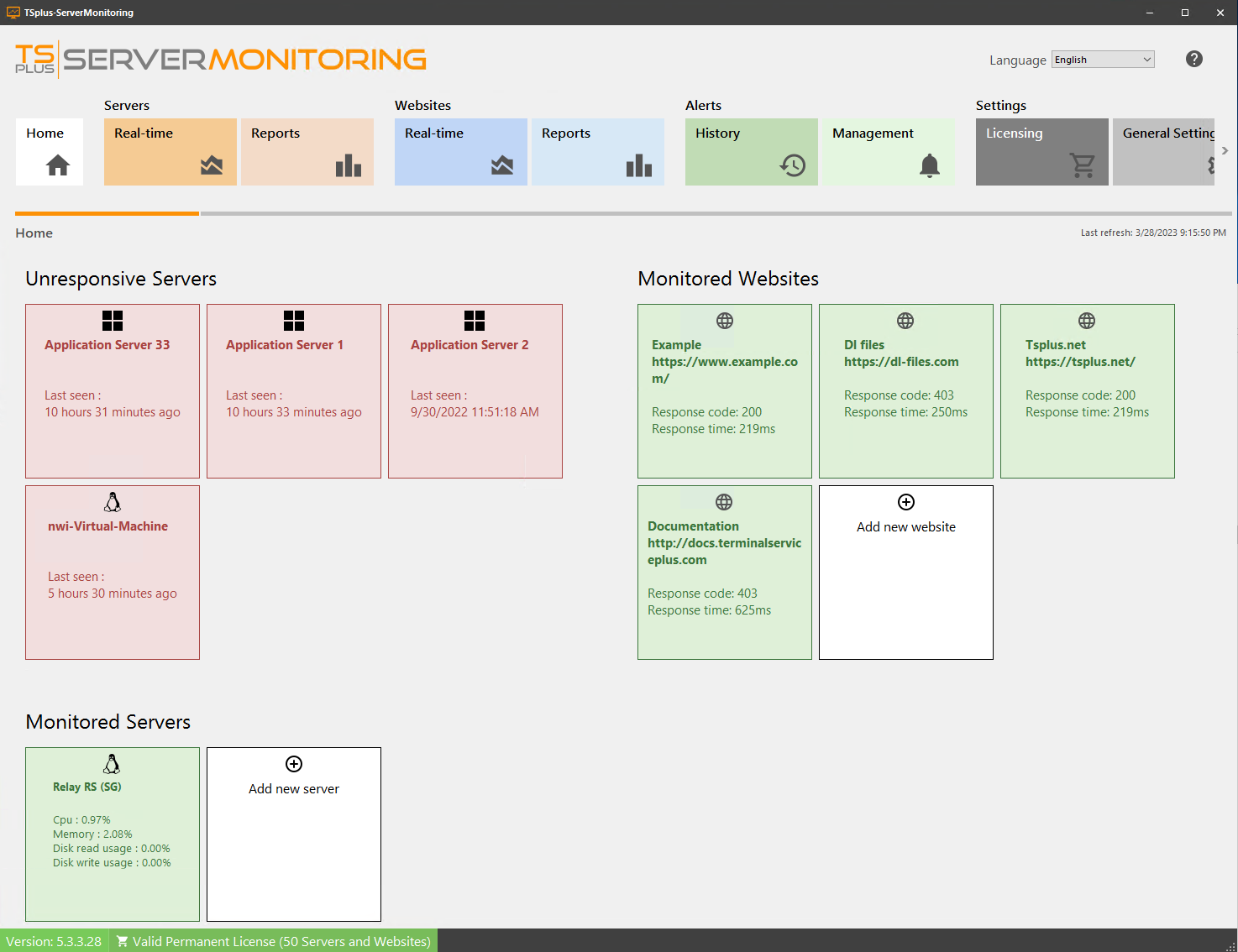 Servers Management Screenshot 12