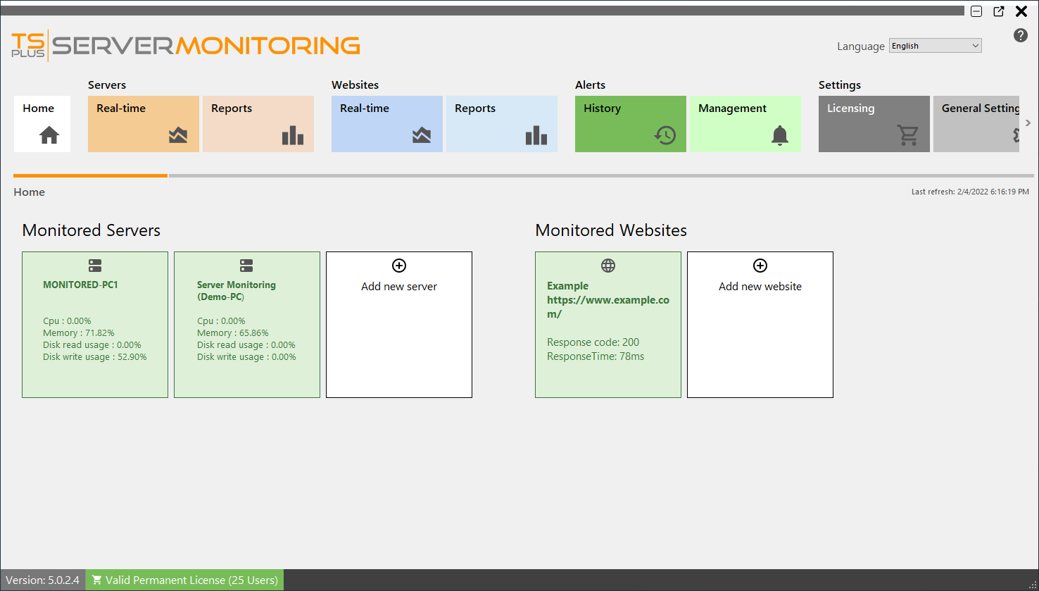 Servers Management Screenshot 10