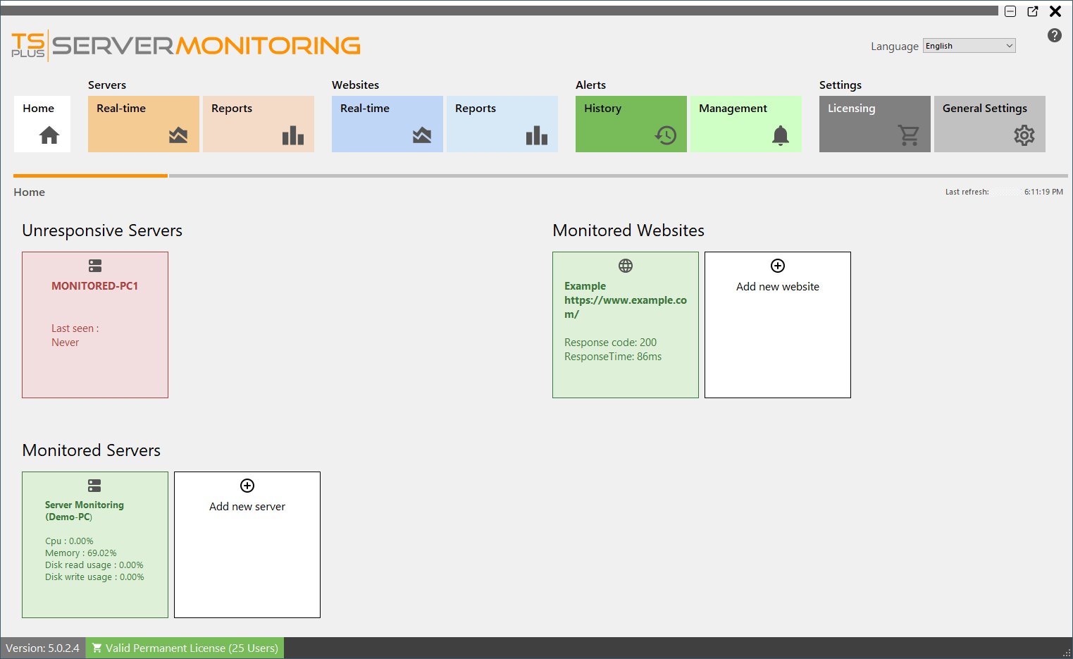 Servers Management Screenshot 9