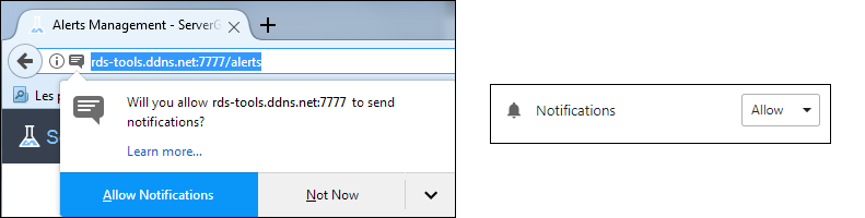 Alerts Allow Notifications Screenshot