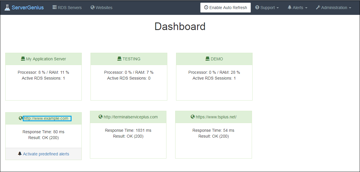 Servers Managament Screenshot 4